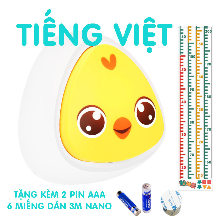 Bộ Chạm Nhảy Tăng Chiều Cao Cho Bé Tiếng Việt Tiếng Anh Tự Động Đếm Màu Sắc Dễ Thương Bafaby 307