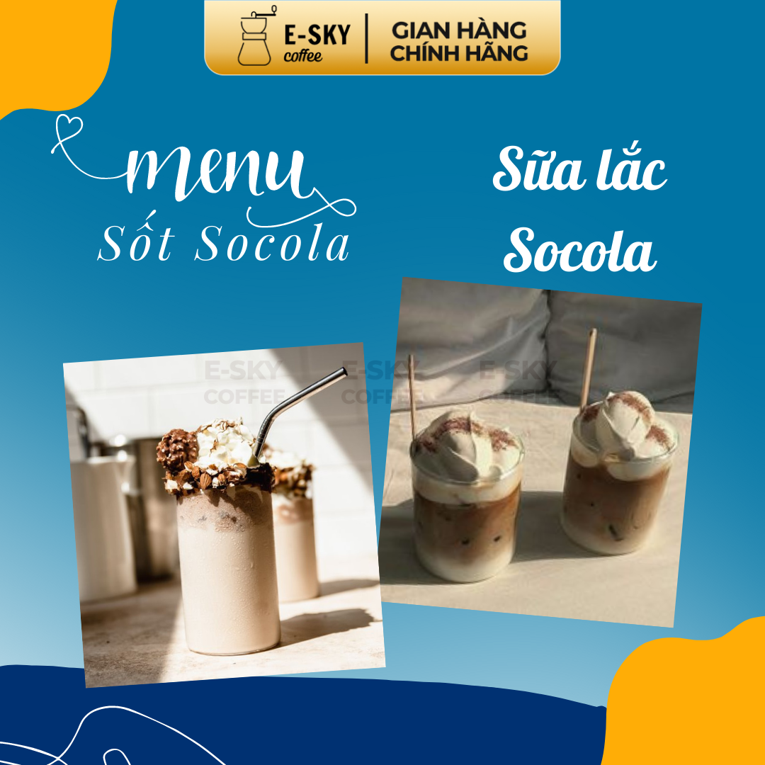 Sốt Socola Pomona Chocolate Sauce Nguyên Liệu Pha Chế Cà Phê Trà Sữa Hàn Quốc Chai 2kg