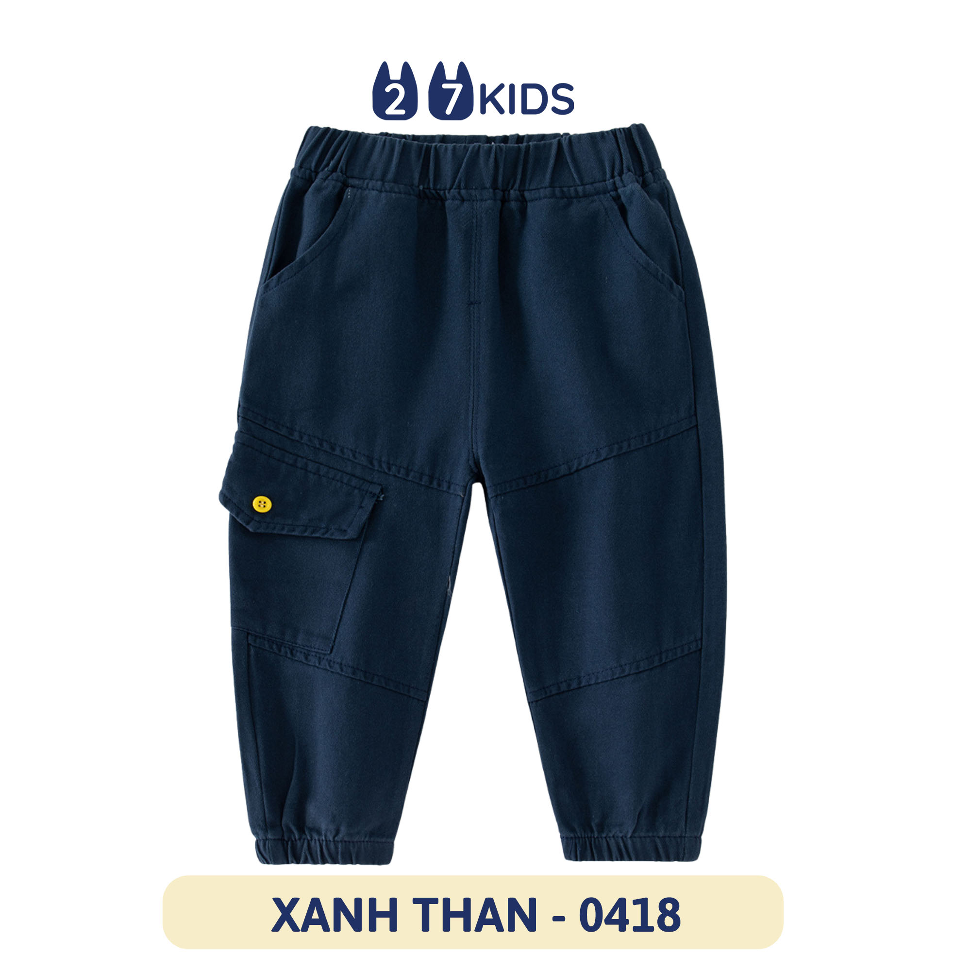 Quần dài Kaki bé trai 27Kids WELLKIDS Quần thu đông lịch sự nam cho trẻ từ 2-10 tuổi BLKK1