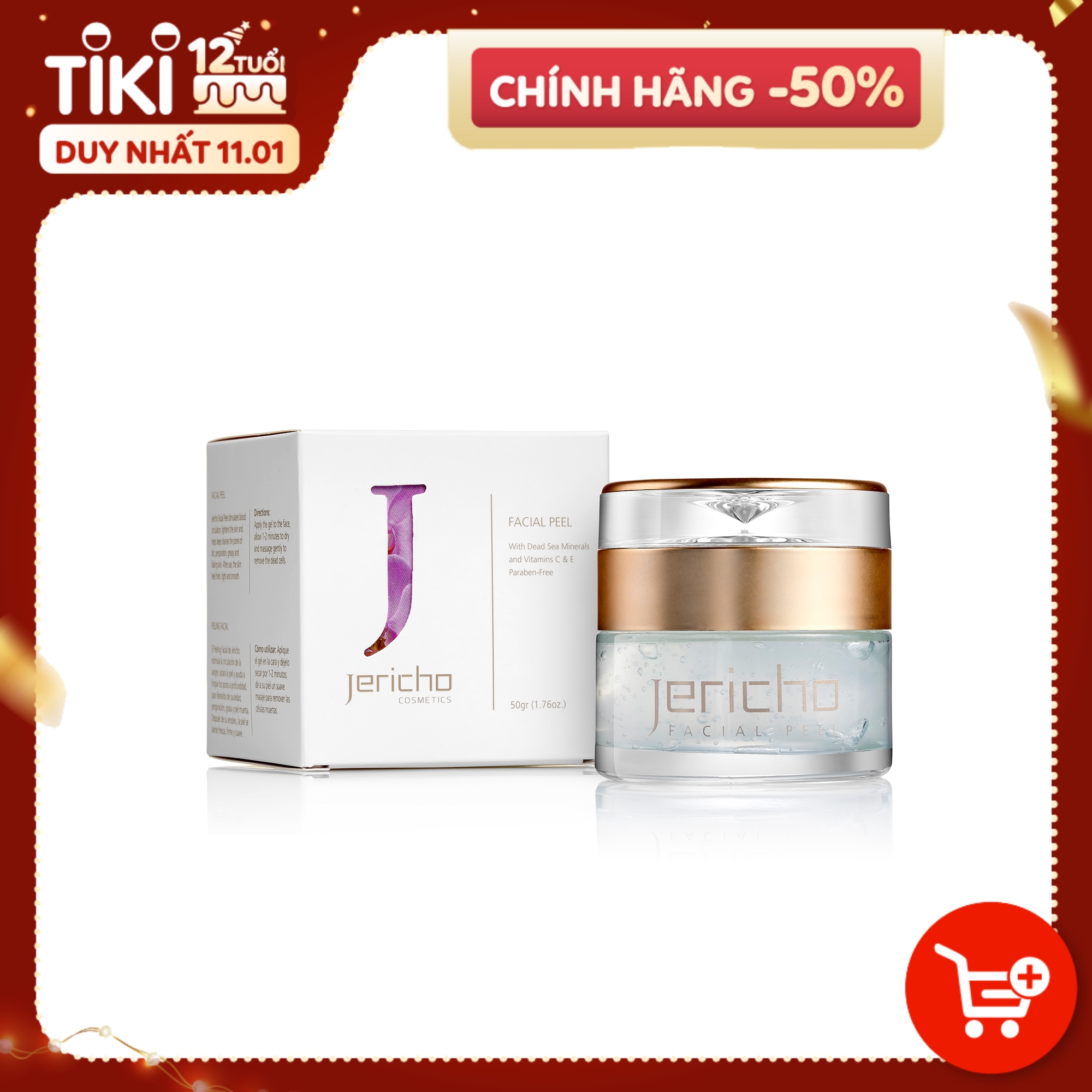 Tẩy Tế Bào Chết Jericho Facial Peel (50gr) - Làm Sạch Sâu, Ngăn Ngừa Lão Hóa Cho Mọi Loại Da