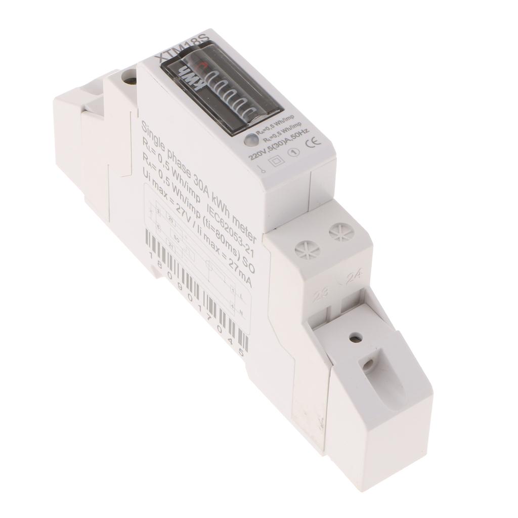 3pcs Precise Electricity Power Meter Din Energy Power Meter Kwh Meter Din