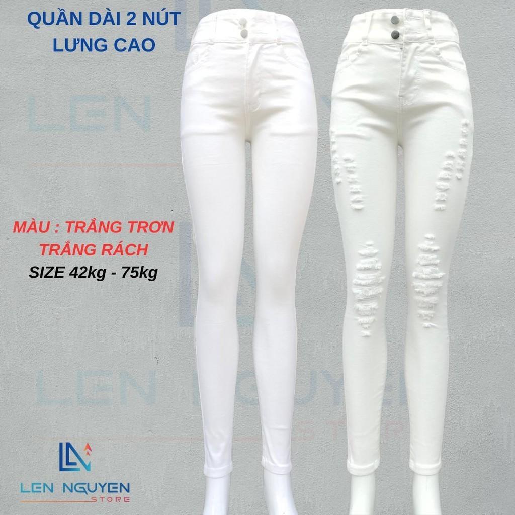 D10_Quần jean nữ, dài, lưng cao, quần bò nữ dáng ôm, quần rin nữ có big size, cho 42kg đến 75kg,