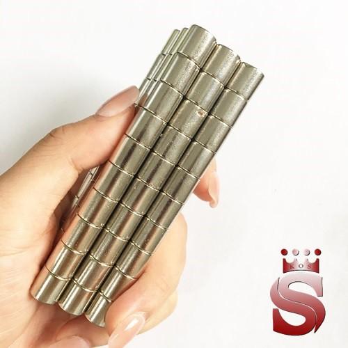 Nam châm trắng kích thước 10x10mm mạ nikel