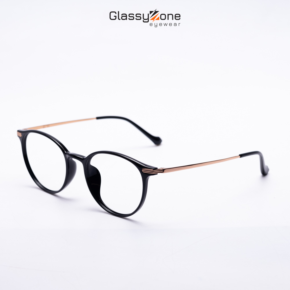 Gọng kính cận, Mắt kính giả cận kim loại Form Tròn thời trang Nam Nữ Xenia - GlassyZone