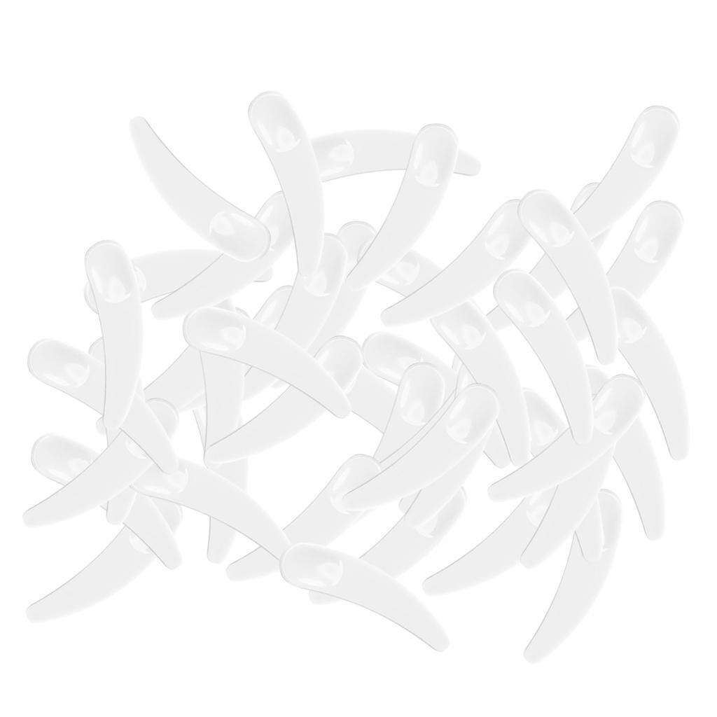 100pcs Makeup Cream Stick Spoon Spatula White