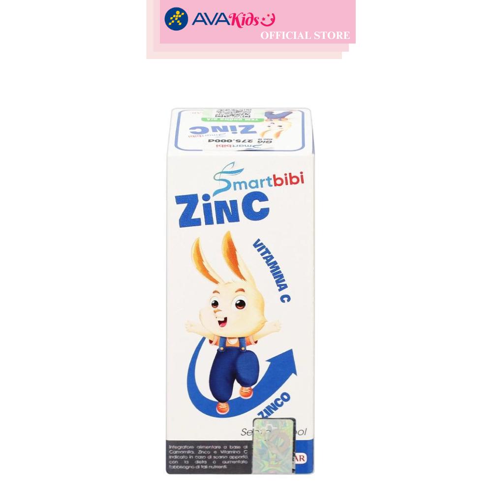 Siro Smartbibi ZinC bổ sung kẽm, vitamin C giúp tăng sức đề kháng 30 ml (từ 0 tháng)