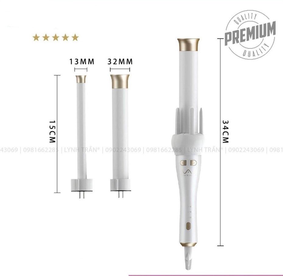 Máy uốn xoăn xoay tự động 2size 13mm&amp;32mm V&amp;V VER 4