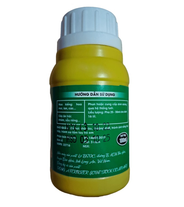 Phân bón Đạm Cá hữu cơ siêu humic dạng phun nguyên liệu ngoại nhập chai 100ml