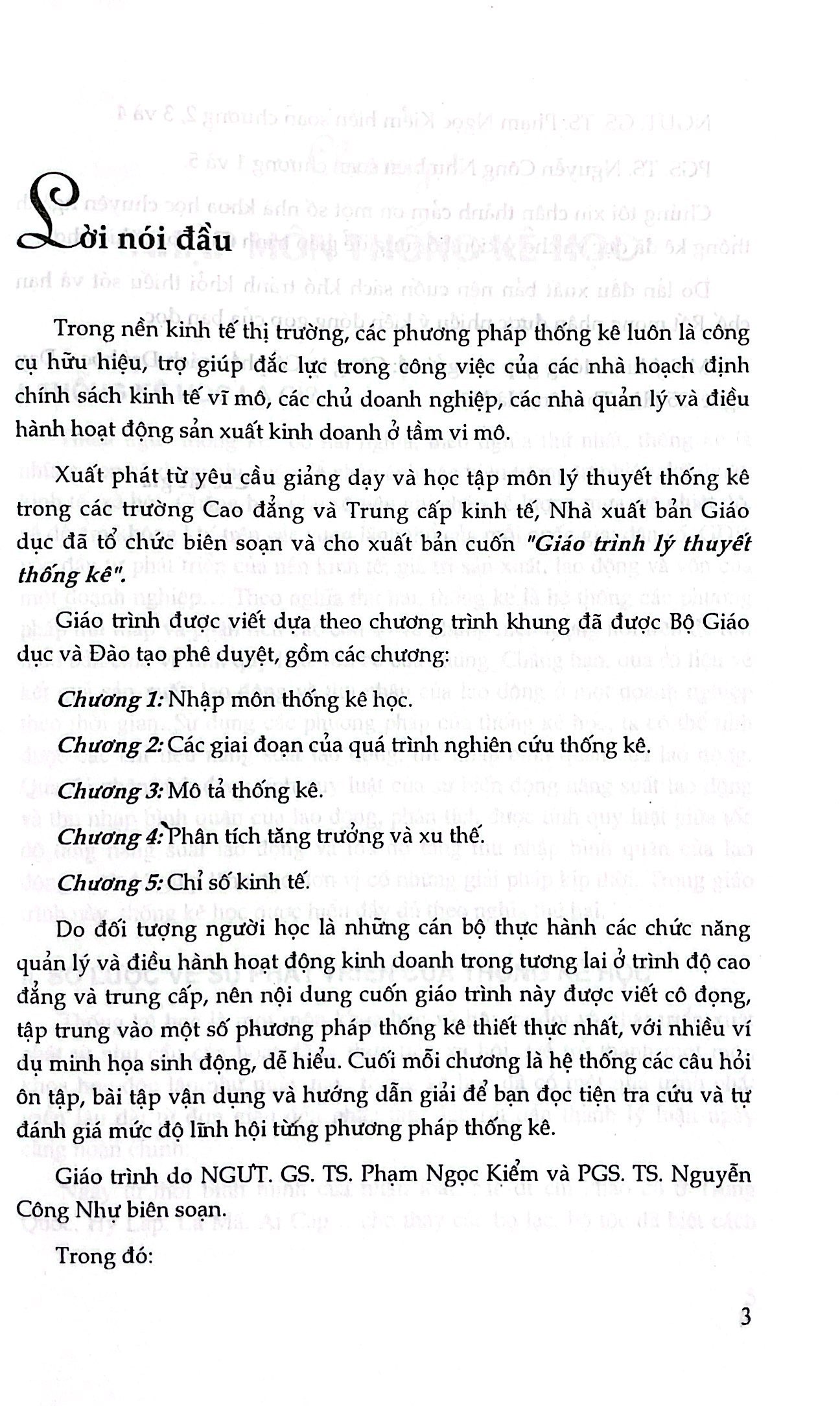 Giáo Trình Lý Thuyết Thống Kê