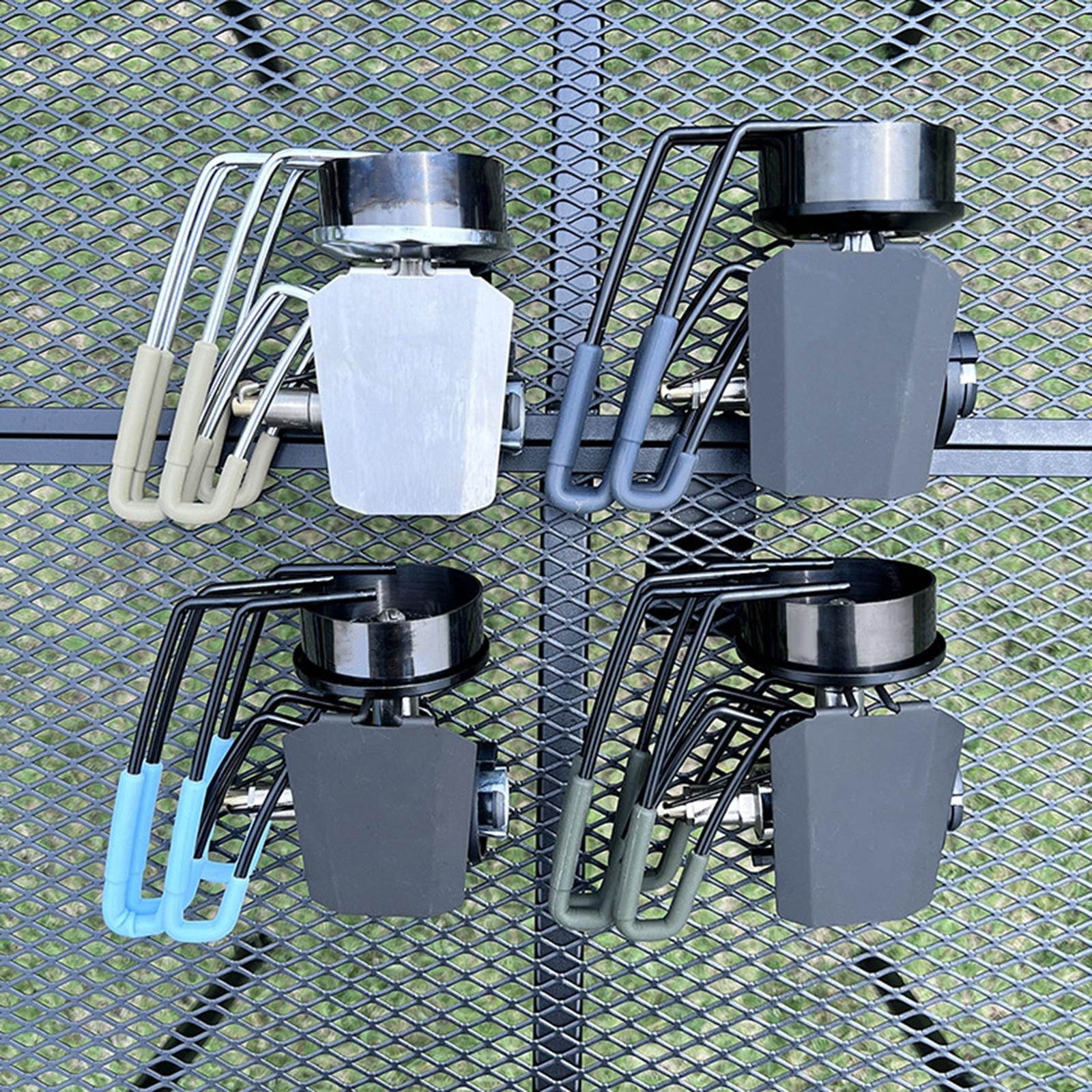 4x Spider  Leg Protector Silicone Tube Anti Scald Practical Durable Anti Slip Furnace Burner Leg Cover for Hiking BBQ Cookware Supplies