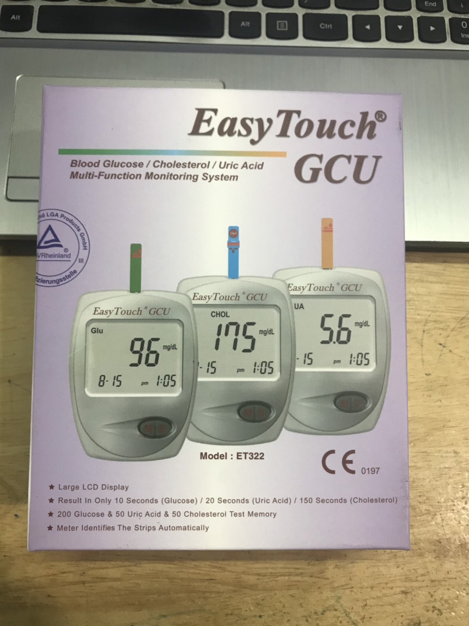 Máy đo Gout Easy touch ET322 + Kèm một test Gout 10 que ( Bảo hành 10 năm)