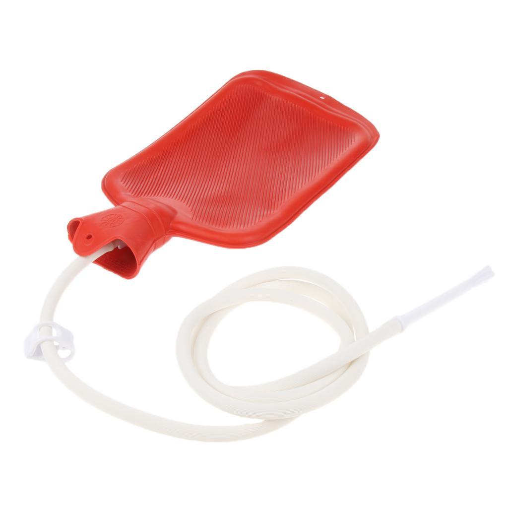 Adults Silicone Enema Douche Bag Rubber Enemator for Easy Cleaning