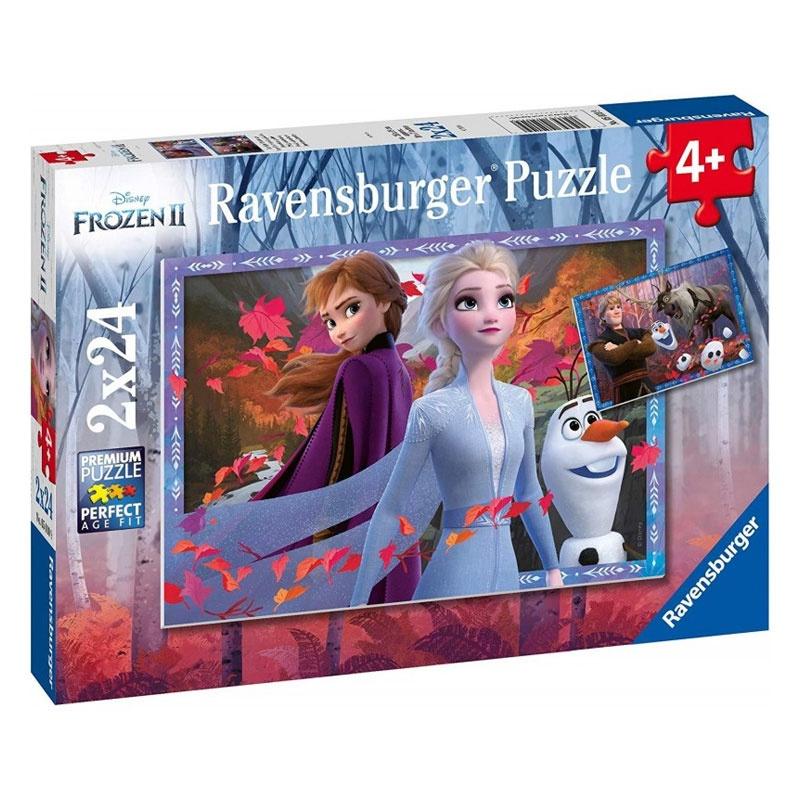 Xếp hình Frozen 2: Frosty Adventure 2×24 mảnh Ravensburger 050109||Disney license