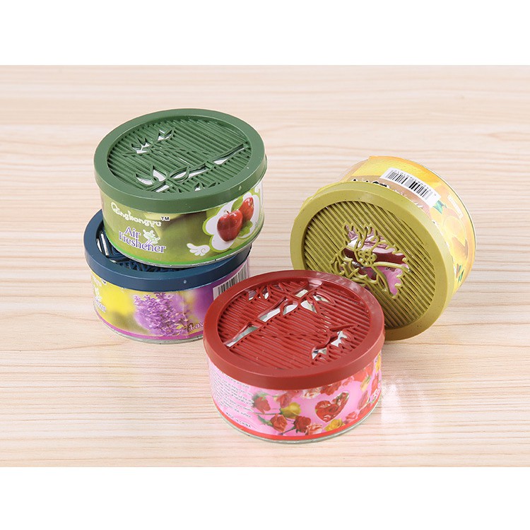 Sáp Tự Nhiên Khử Mùi Hôi Để Tủ Quần Áo, Ô Tô - Hộp Sáp Thơm DÁNG TRÒN - HT - GIAO NGẪU NHIÊN