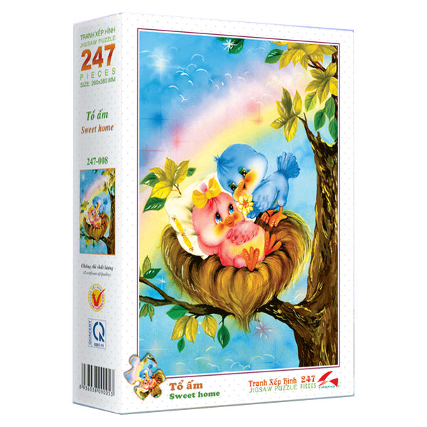 Tranh xếp Hình Tia Sáng Tổ Ấm