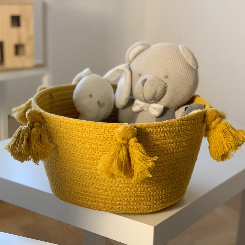 Macrame trang trí Cotton Cáp Basket