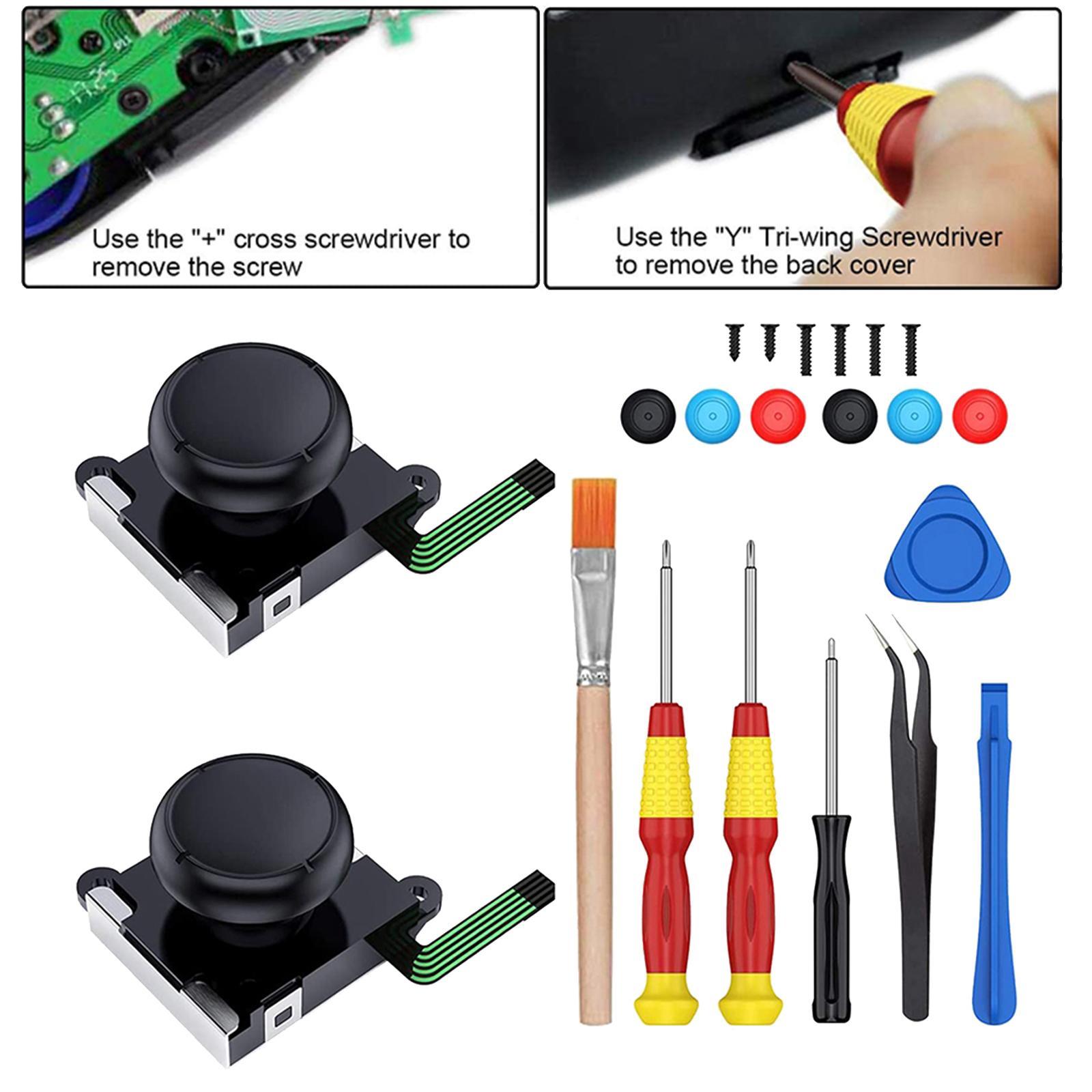 2x 3D Analog Joystick Button Rocker Set for  Switch  Game Pad