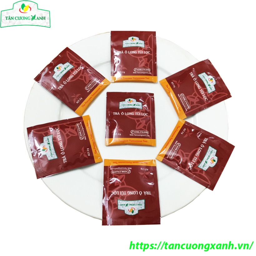 Combo 03 hộp trà túi lọc ô long Tân Cương Xanh 40 gram