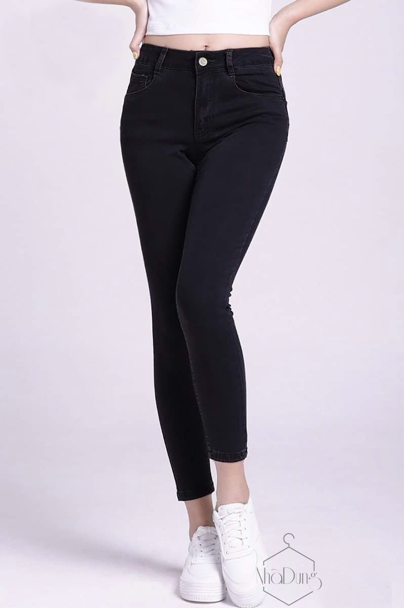 Quần Jean Nữ Ôm Dáng Lưng Cao, Chất Jean Co Giãn Chuẩn Xịn Dưới 57kg Dành Cho Mọi Lứa Tuổi