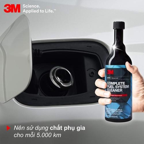 Dung Môi Phụ Gia Xăng 3M 08813 - Súc Béc Xăng Ô tô 3M - PN8813 Fuel System Cleaner Tank Additive 16oz