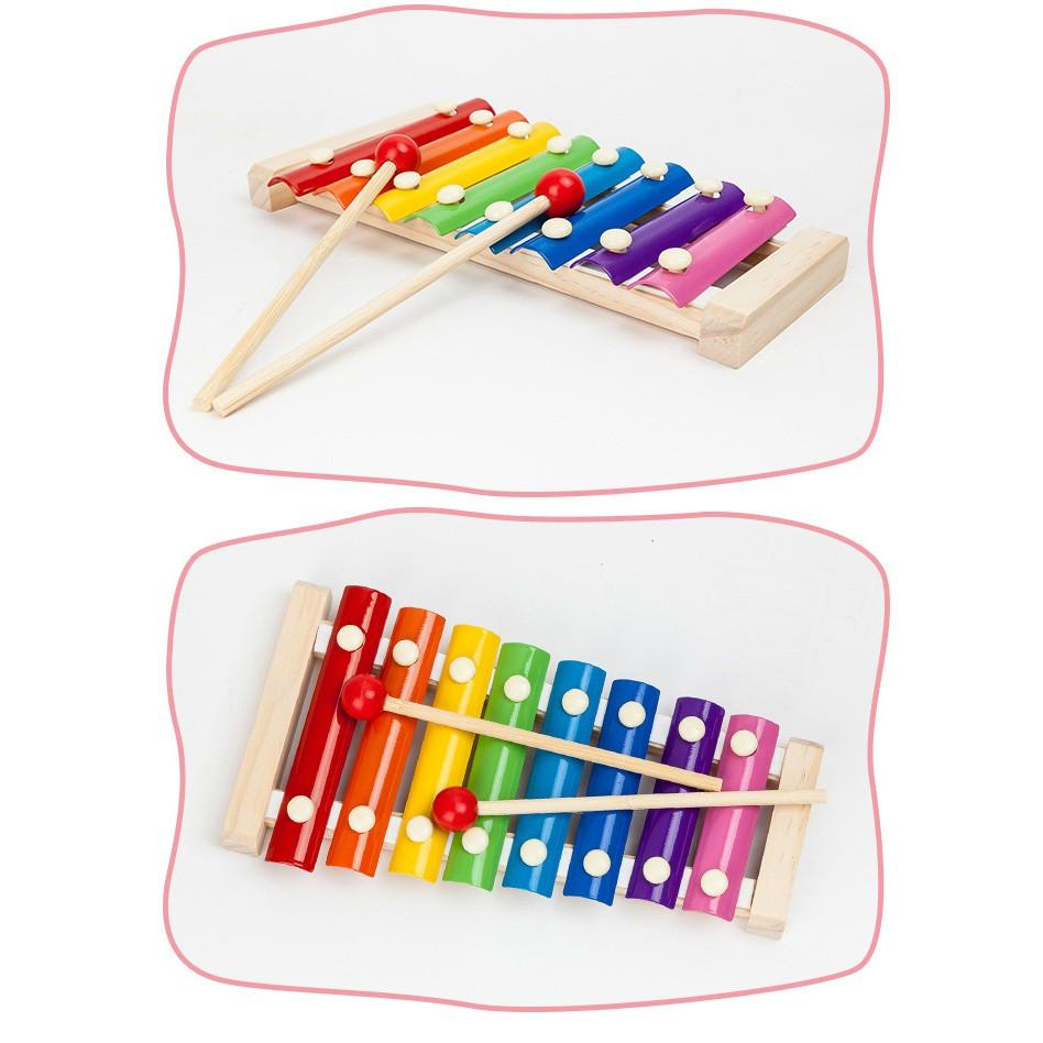 Đàn Xylophone 8 Thanh giúp bé học màu sắc, kích thích thính giác phát triển KB216026