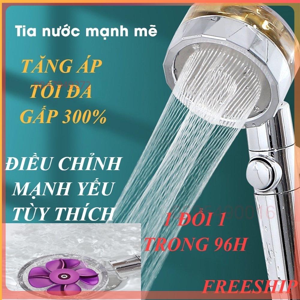 Bộ vòi SEN tắm tăng áp cánh quạt 300% thiết kế sang trọng kèm ống dẩn 1,4m tùy chỉnh mạnh yếu có bộ lọc cặn bẩn