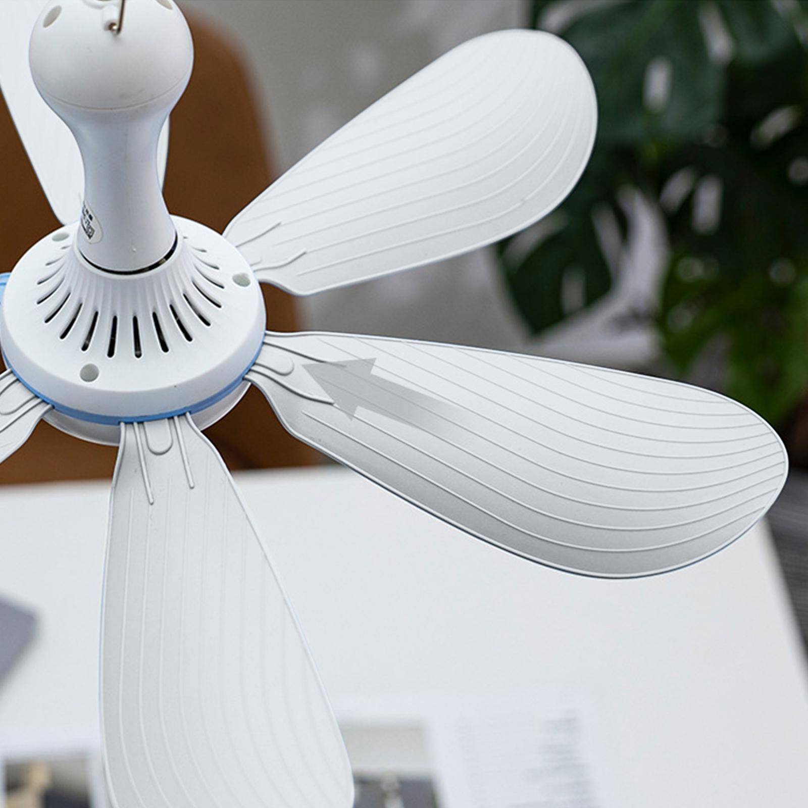 Portable Mini USB Ceiling Fan Hanging Fan USB Cooler Quiet Office