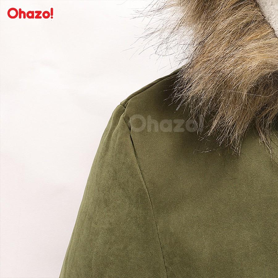 Áo khoác nam có mũ trùm đầu lót lông cừu siêu ấm Ohazo! phong cách Hàn Quốc - XA01