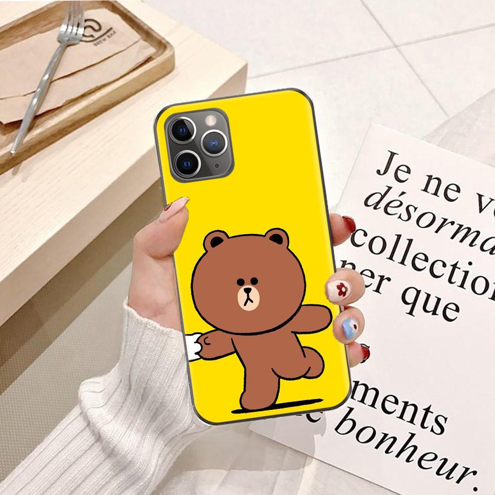 Ốp lưng dành cho iPhone 11 Silicon dẻo hình Gấu Brown Dễ Thương