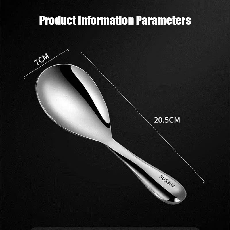 Muỗng Xới Cơm Inox Cao Cấp - Muôi Xới Cơm INOX 20cm, Cán Cầm Dài, Cách Nhiệt An Toàn - HÀNG CHÍNH HÃNG MINIIN