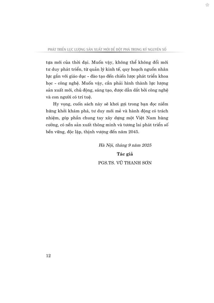 Phát triển lực lượng sản xuất mới để đột phá trong kỷ nguyên (Sách chuyên khảo)