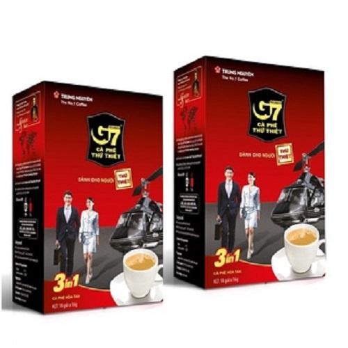 Combo 2 Hộp Cà Phê Sữa Hòa Tan - Hộp 18 gói - Trung Nguyên Legend G7 3in1