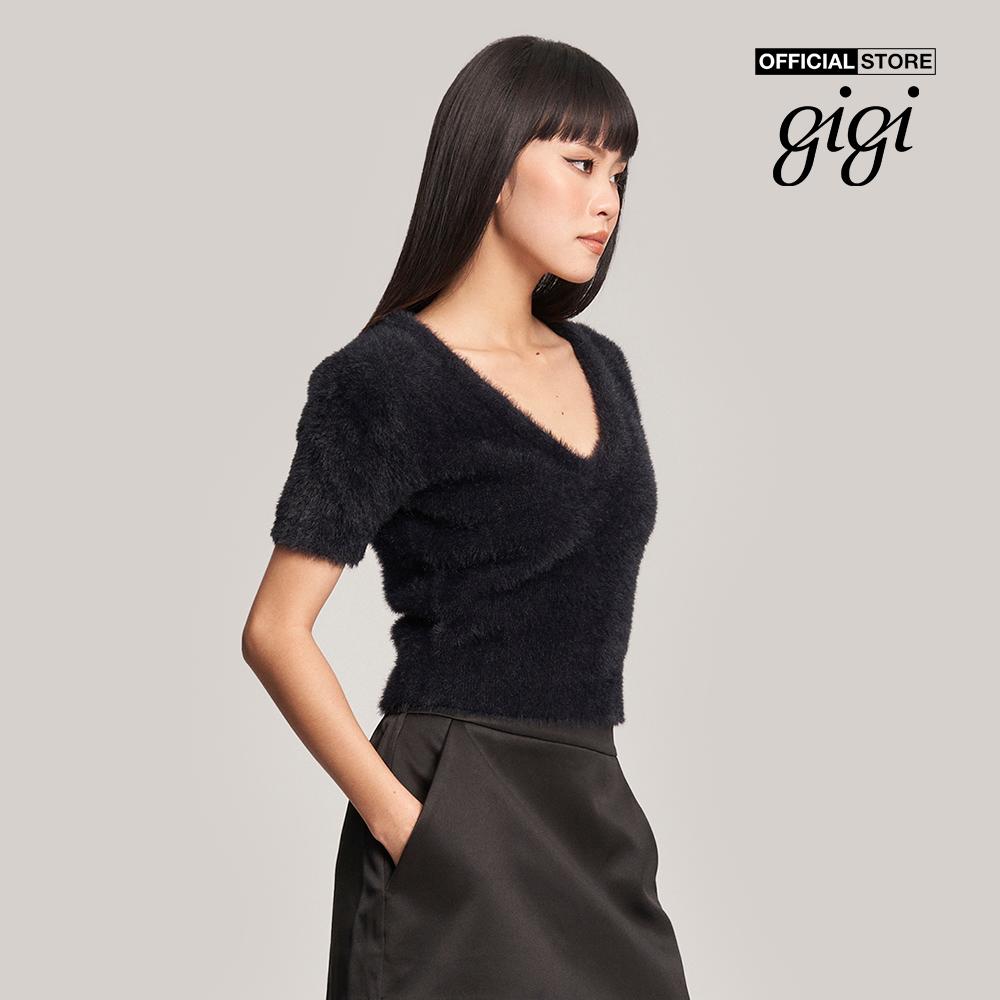 GIGI - Áo len nữ tay ngắn cổ V nữ tính G1303K222711