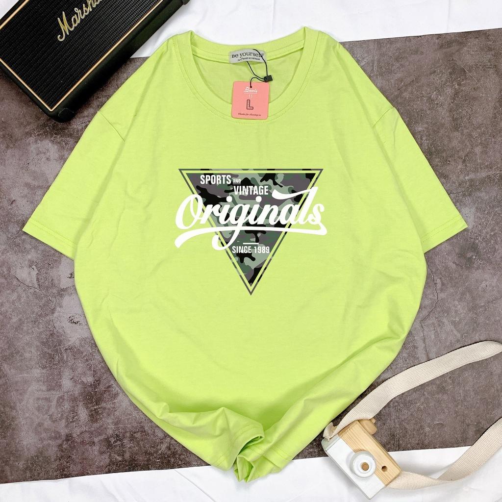 Áo thun tay ngắn unisex nam nữ size M L XL - TAM GIÁC ORIGINAL