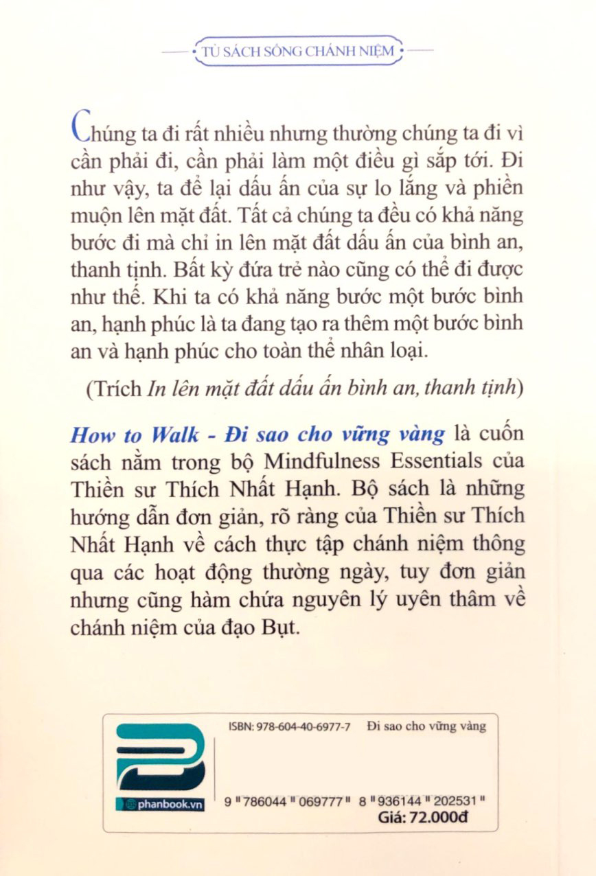 How To Walk - Đi Sao Cho Vững Vàng - Phanbook - Thích Nhất Hạnh  (PB)