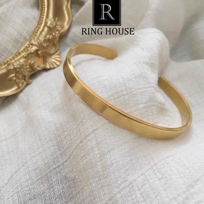 Vòng Tay Nam Nữ Cuff Đơn Giản Đẹp Ring House