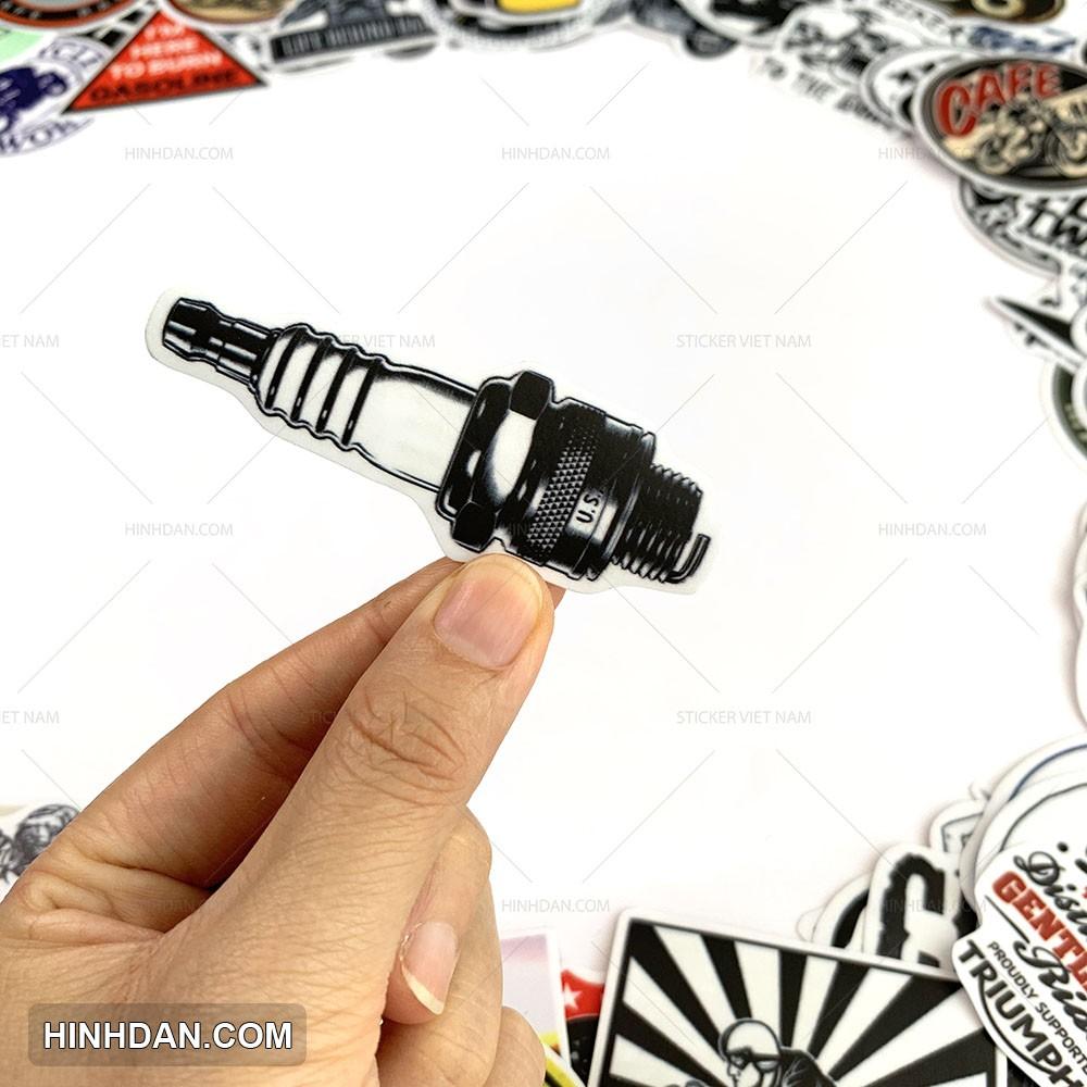 Sticker Xe CAFE RACER - Dán Trang Trí - Chất Liệu PVC Cán Màng Chất Lượng Cao Chống Nước, Chống Nắng, Không Bong Tróc Phai Màu