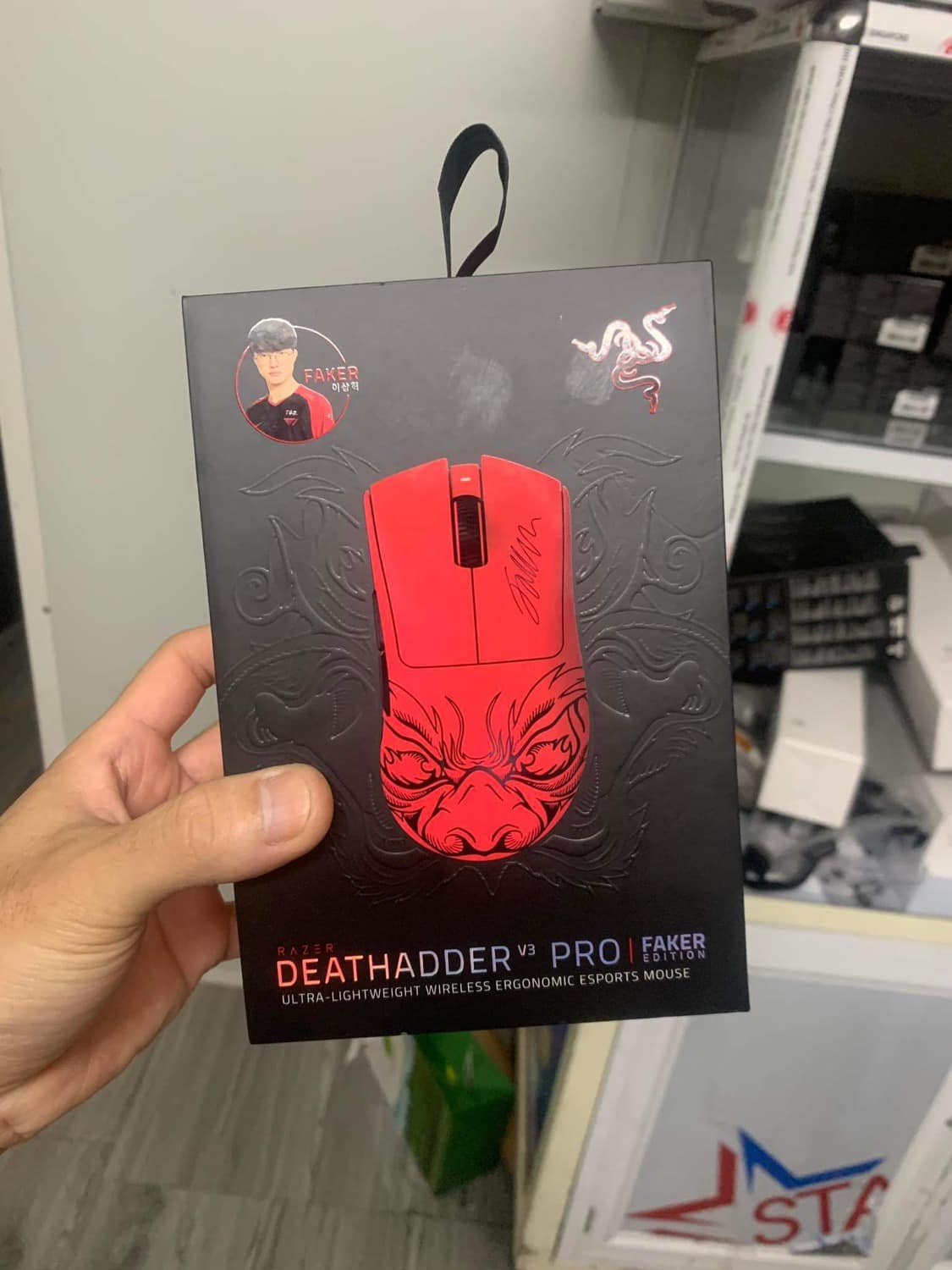 Chuột Gaming không dây Razer DeathAdder V3 Pro-Faker Edition - Hàng chính hãng