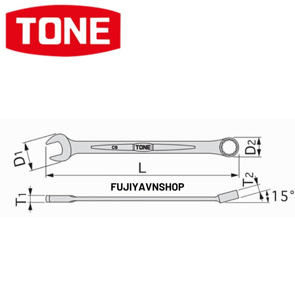 Cờ lê kết hợp Tone HPCS-30 (30x30mm)