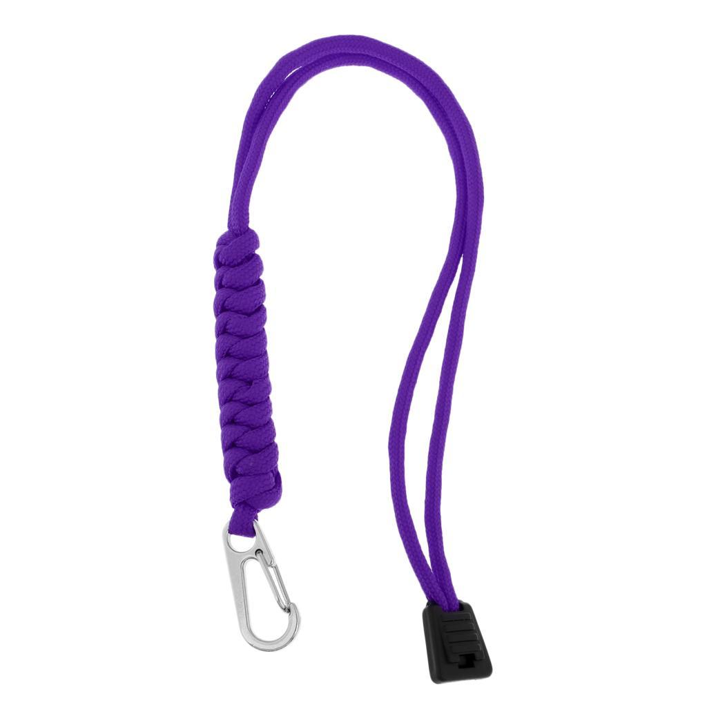 2-4pack Outdoor Emergency Kit Paracord Key Chain Rope Cord Lanyard Carabiner