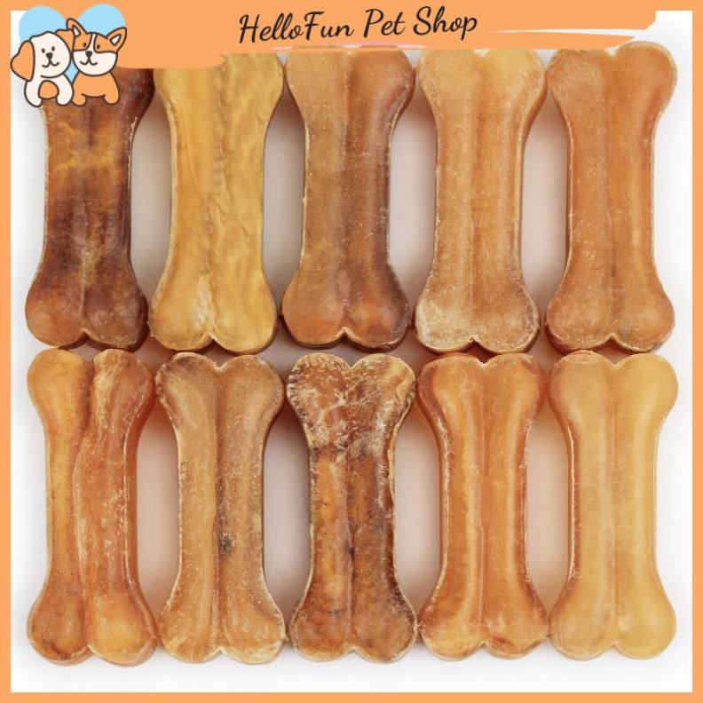 Xương canxi da bò cho chó gặm làm sạch răng, giúp răng chắc khỏe