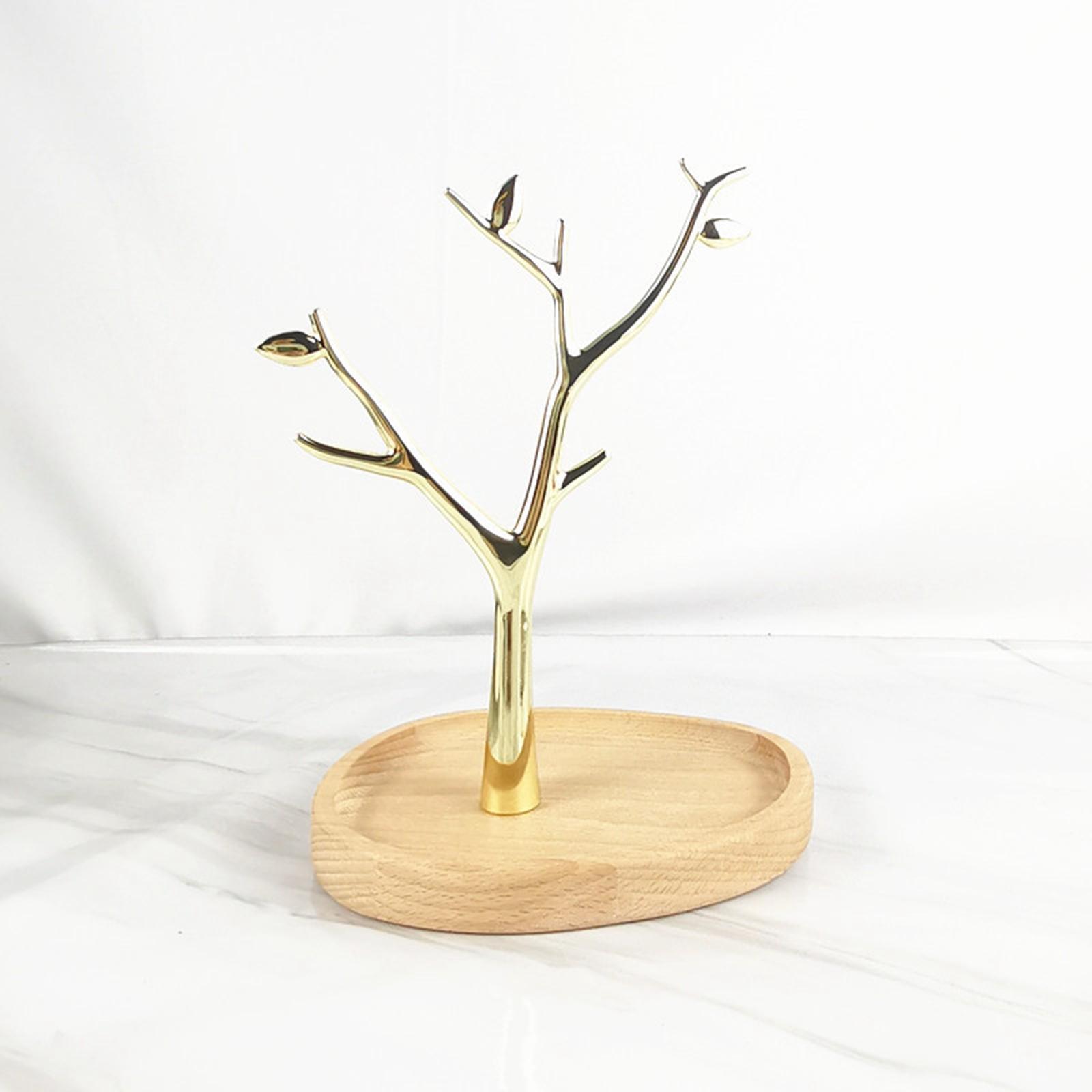 Tree Shape Jewelry Tray Earring Watch Display Holder Stand Stable Base for Woman