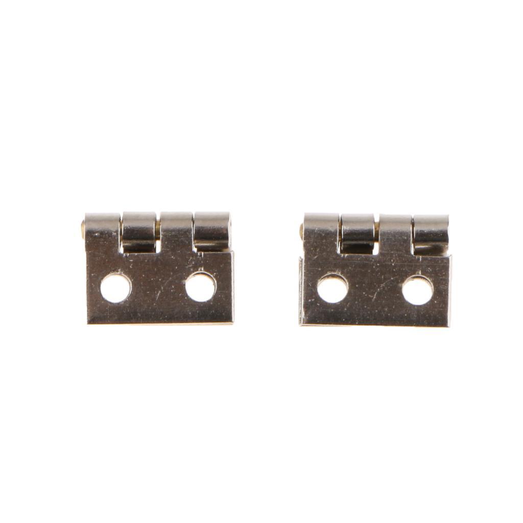 48 Pieces Jewelry Miniature Window Hinge Mini Metal Box Hinges With Screws