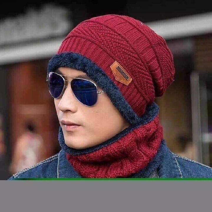 Set Mũ len kèm khăn quàng cổ Hàn Quốc