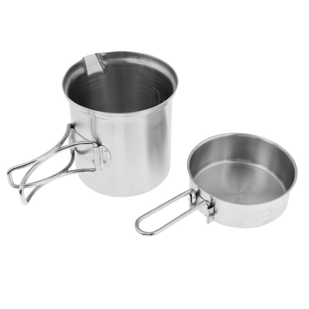Camping Lightweight Pot, Outdoor Cookware Mess Kit for Backpacking, Outdoor Hiking and Picnic Outdoor Cook Equipment