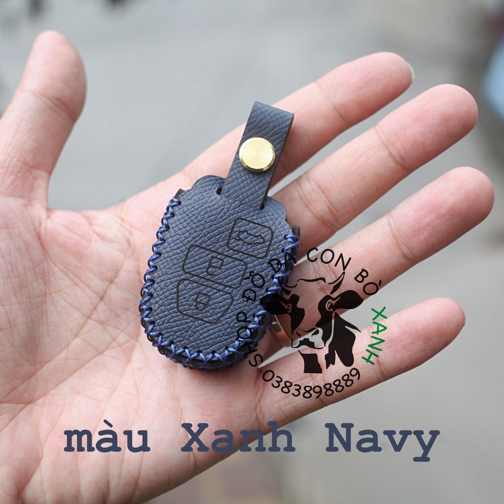 Bao da dành cho Chìa Khoá Toyota Vios, Yaris 2015 Handmade Da Thật 003