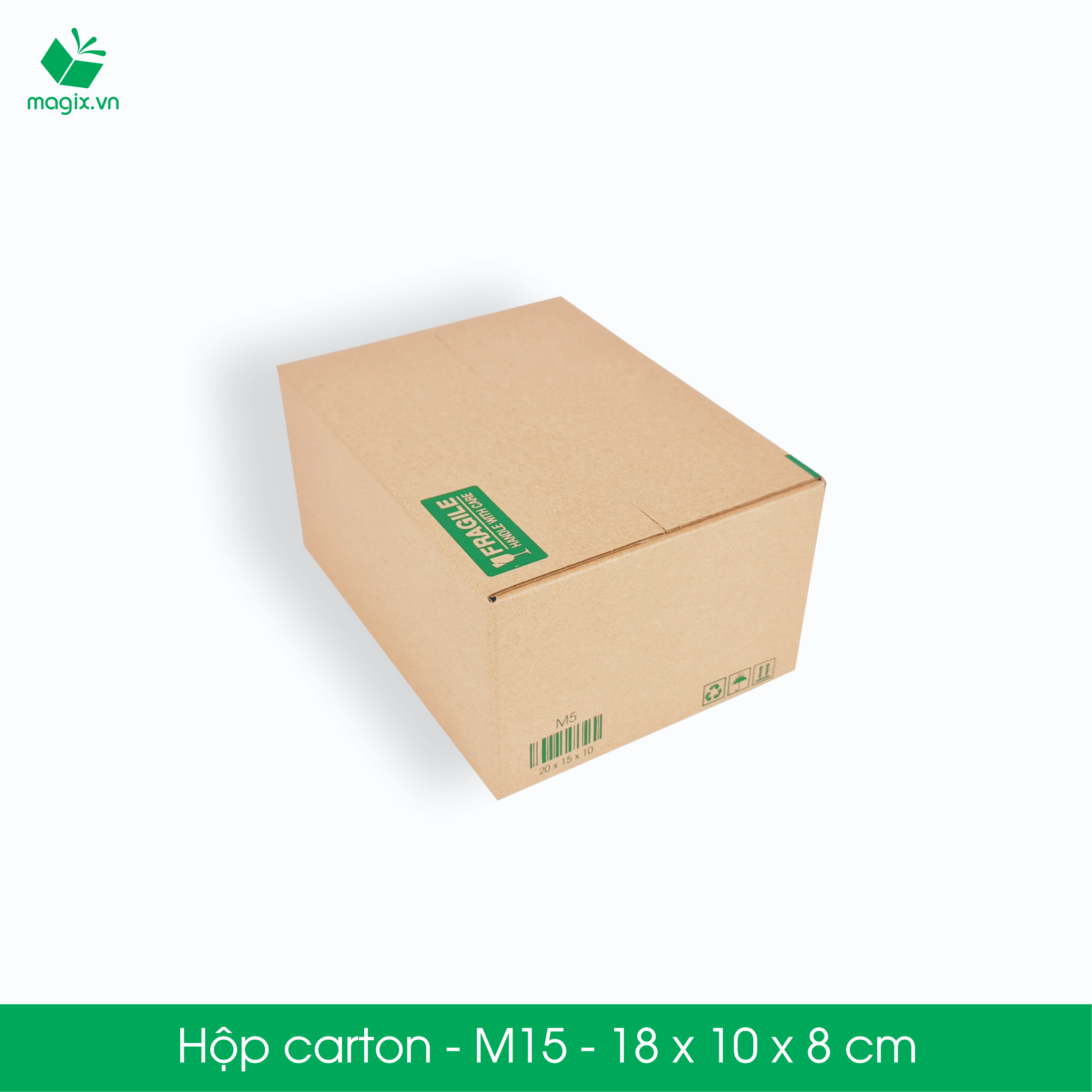 M15 - 18x10x8 cm - 100 Thùng hộp carton