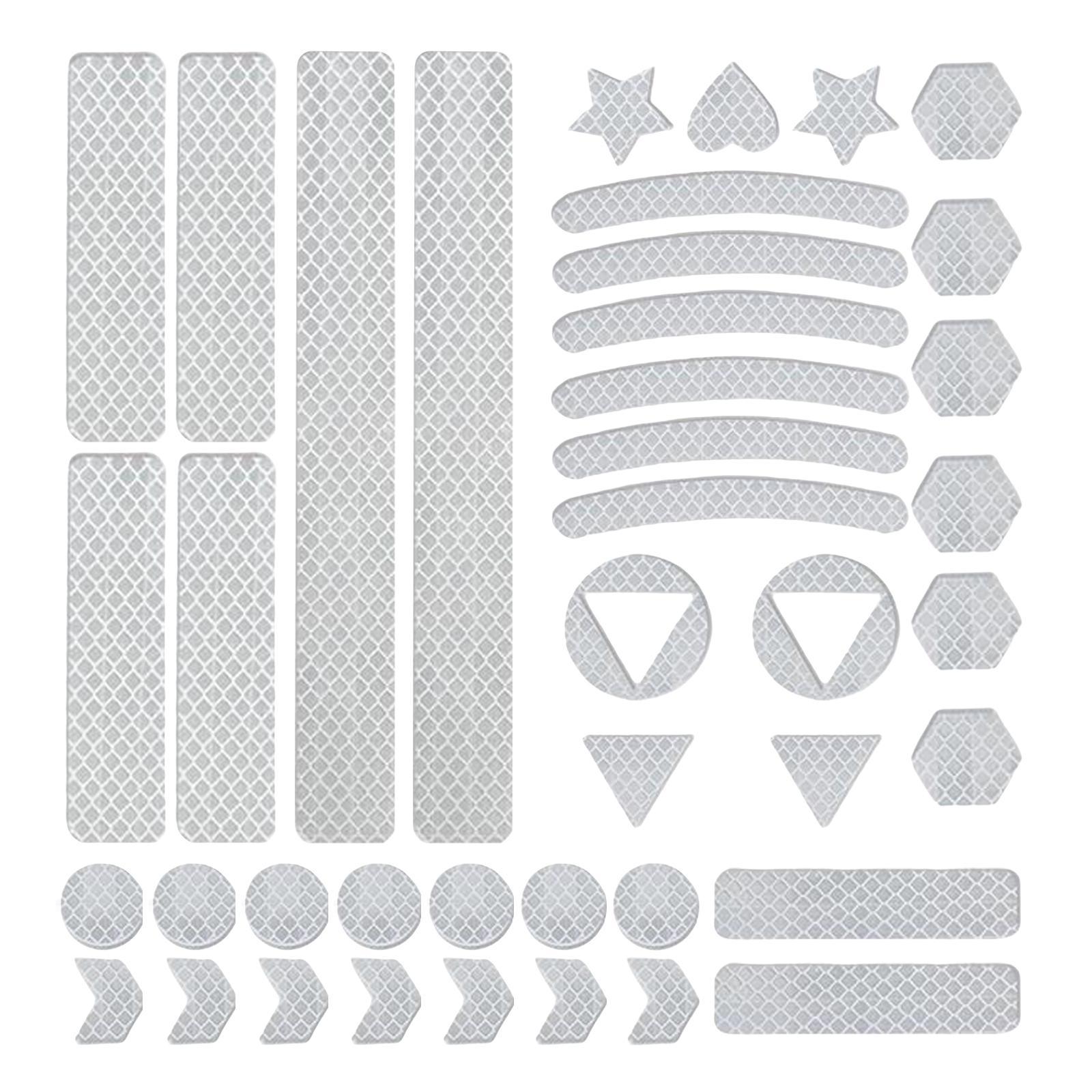 Safety Reflective Sticker, High Visibility Reflector Stickers Bike Reflective Tape Reflective Decals Waterproof for  Truck