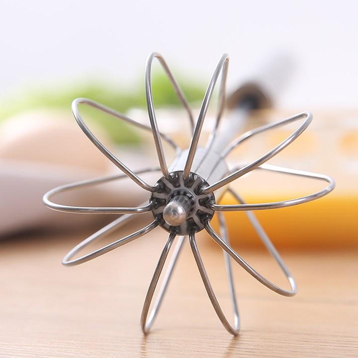 Cây đánh trứng inox tự xoay thông minh