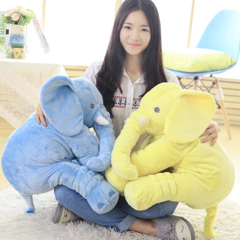40Cm/60Cm Chiều Cao Lớn Sang Trọng Tai Voi Đồ Chơi Búp Bê Trẻ Em Ngủ Đệm Lưng Dễ Thương Voi Nhồi Bông Cho Bé Kèm Theo búp Bê Xmas Tặng